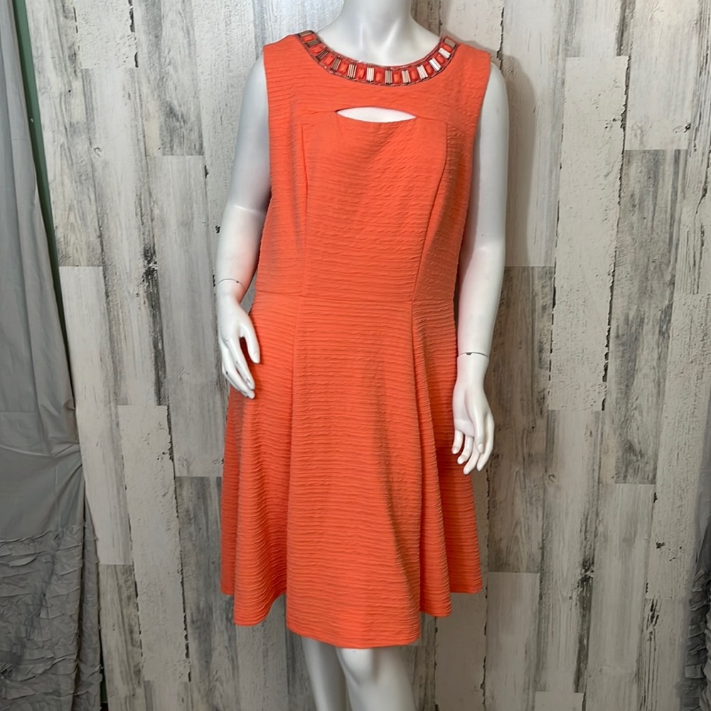 G2- large coral dress size 14 STUDIO ONE